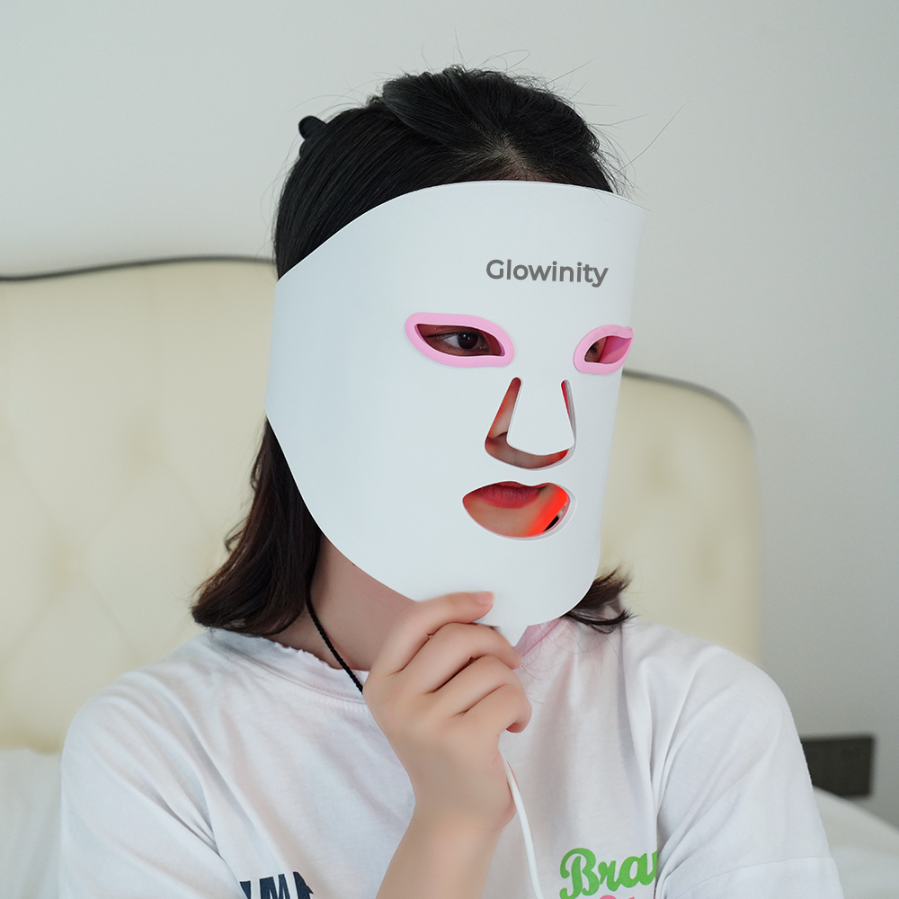 LED Light Therapy Silicone Facial Mask